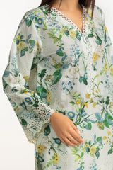 3PC Lawn Printed With Embroidered Suit