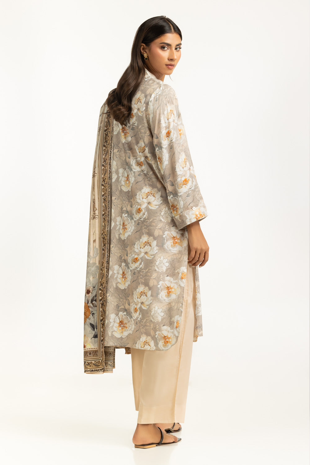 3PC Linen Printed Suit