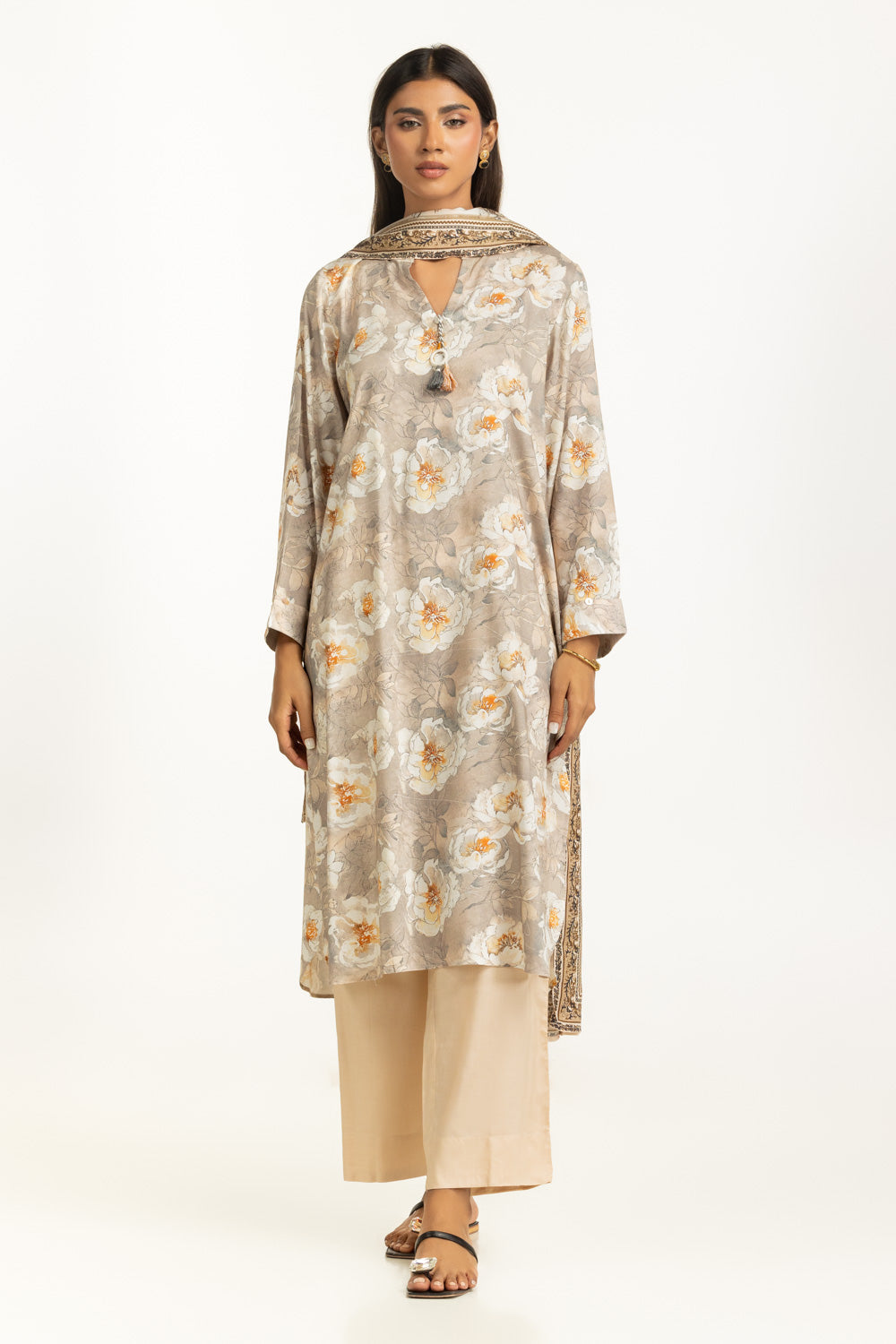 3PC Linen Printed Suit