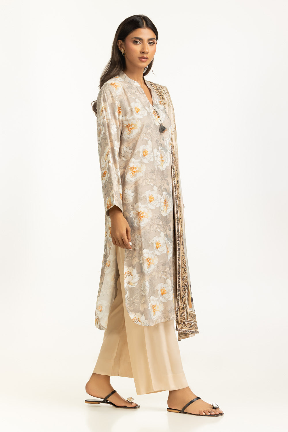 3PC Linen Printed Suit