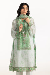 3PC Mehsuri Printed Stripe Suit