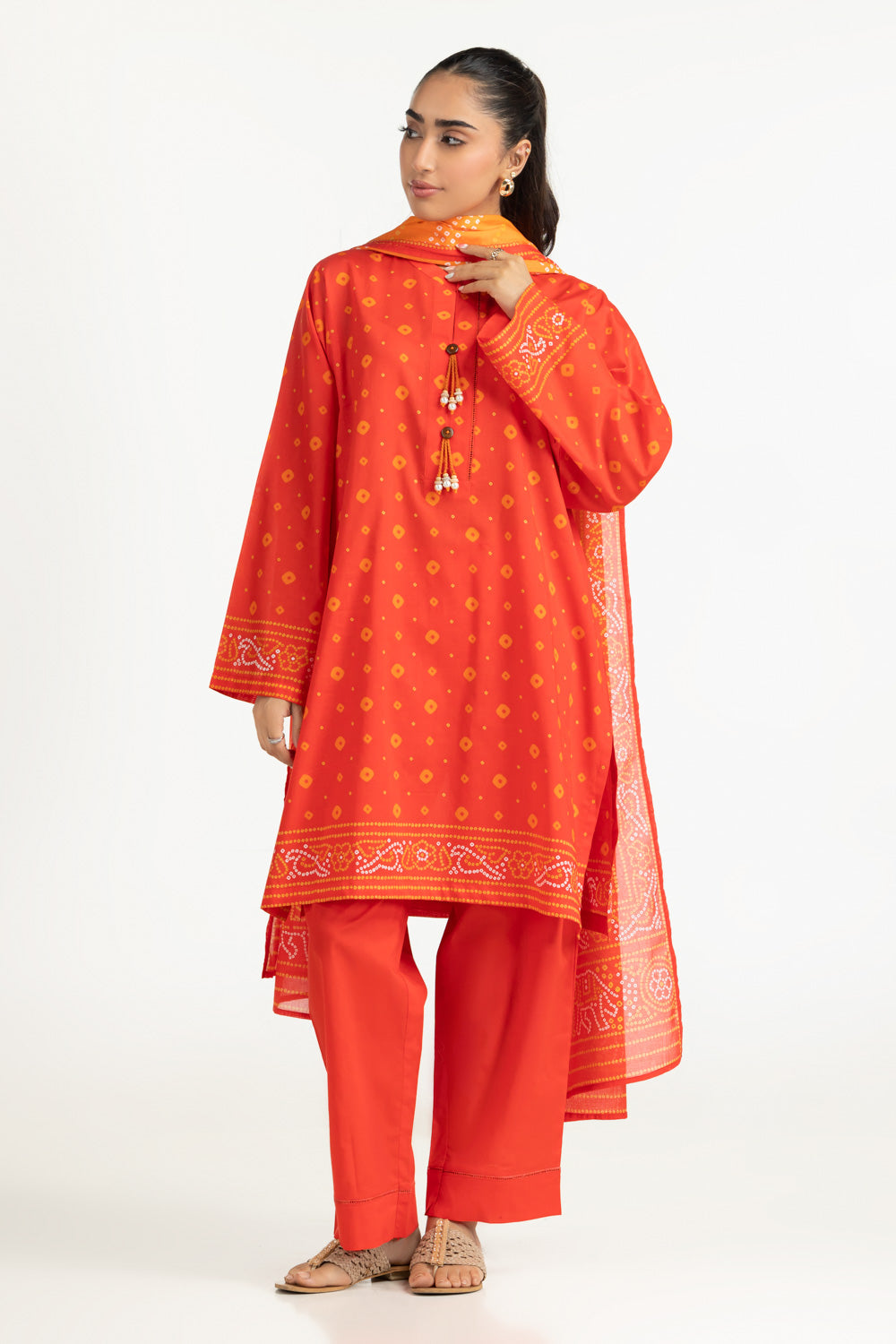 3PC Printed Lawn Suit
