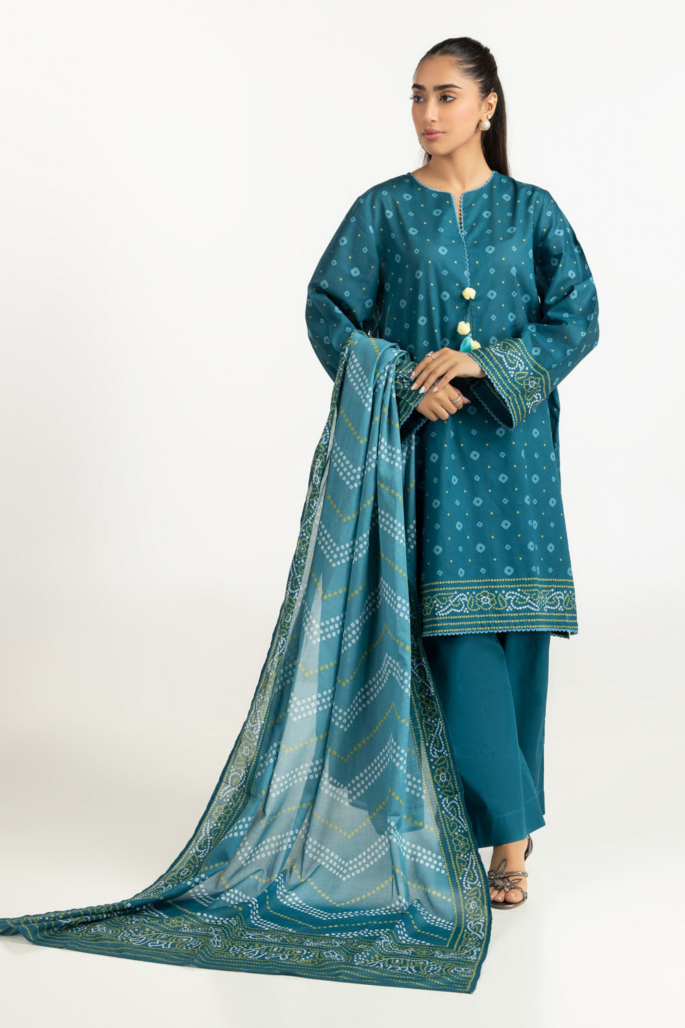 3PC Printed Lawn Suit