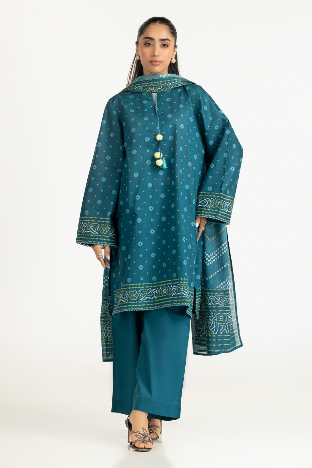 3PC Printed Lawn Suit
