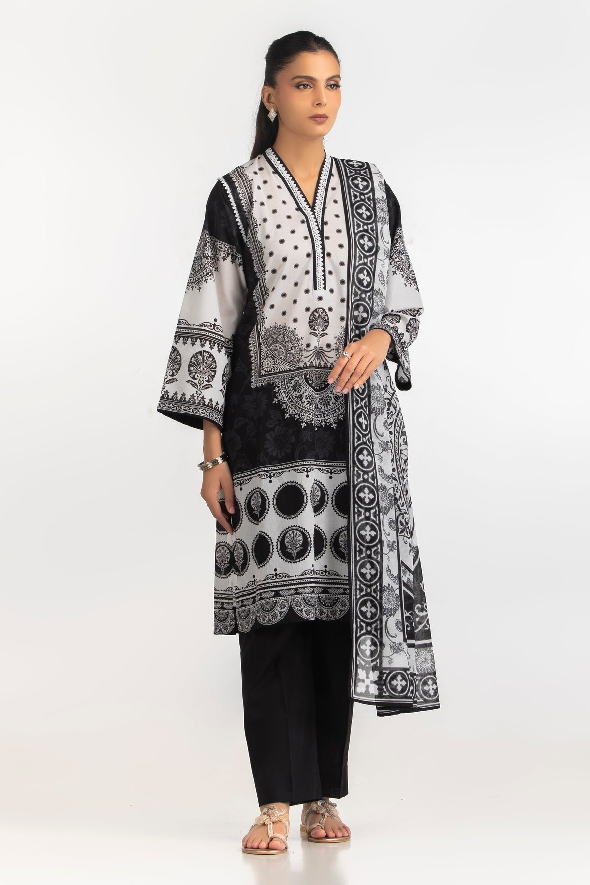 3PC Printed Lawn Suit