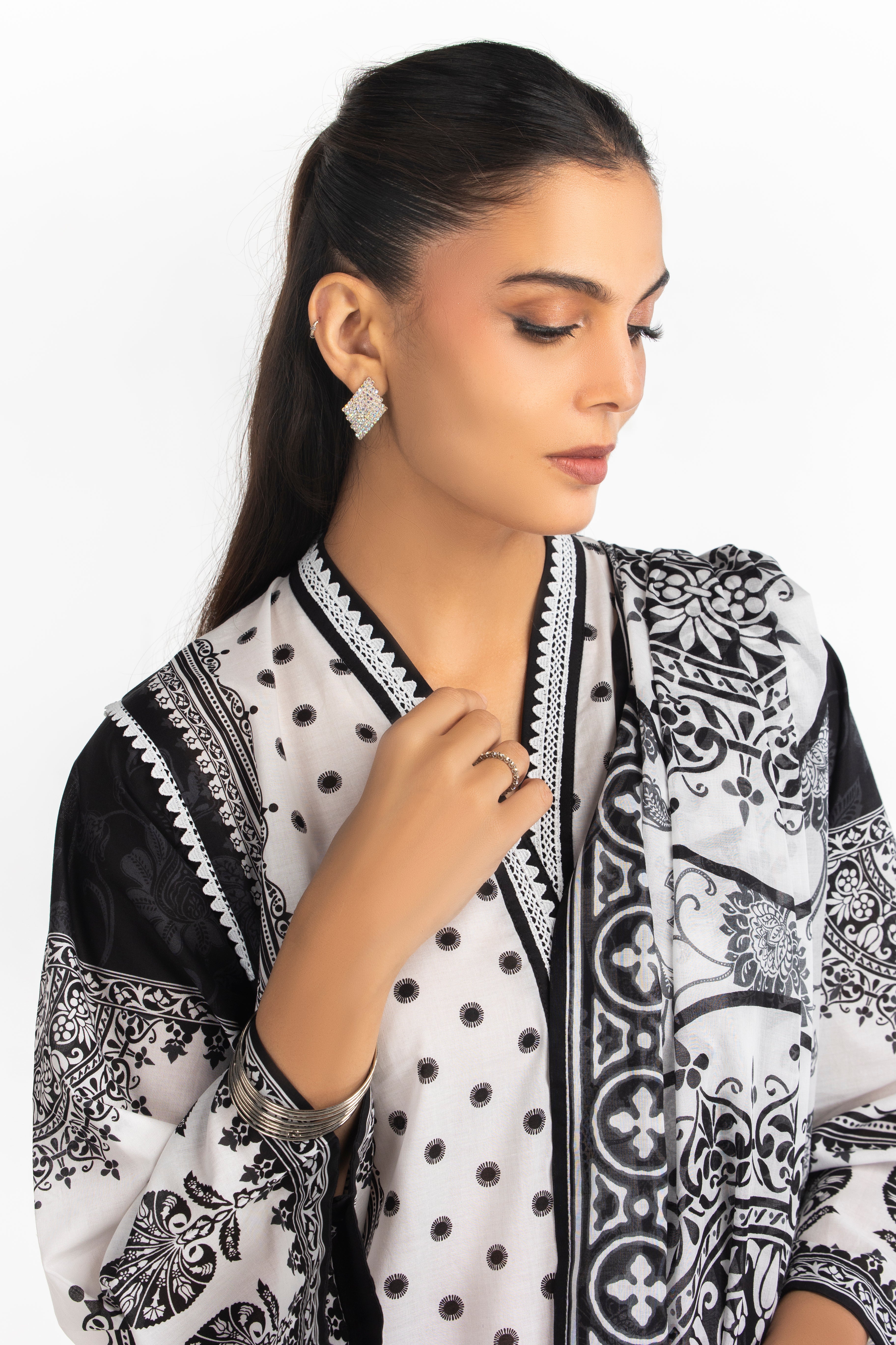 3PC Printed Lawn Suit