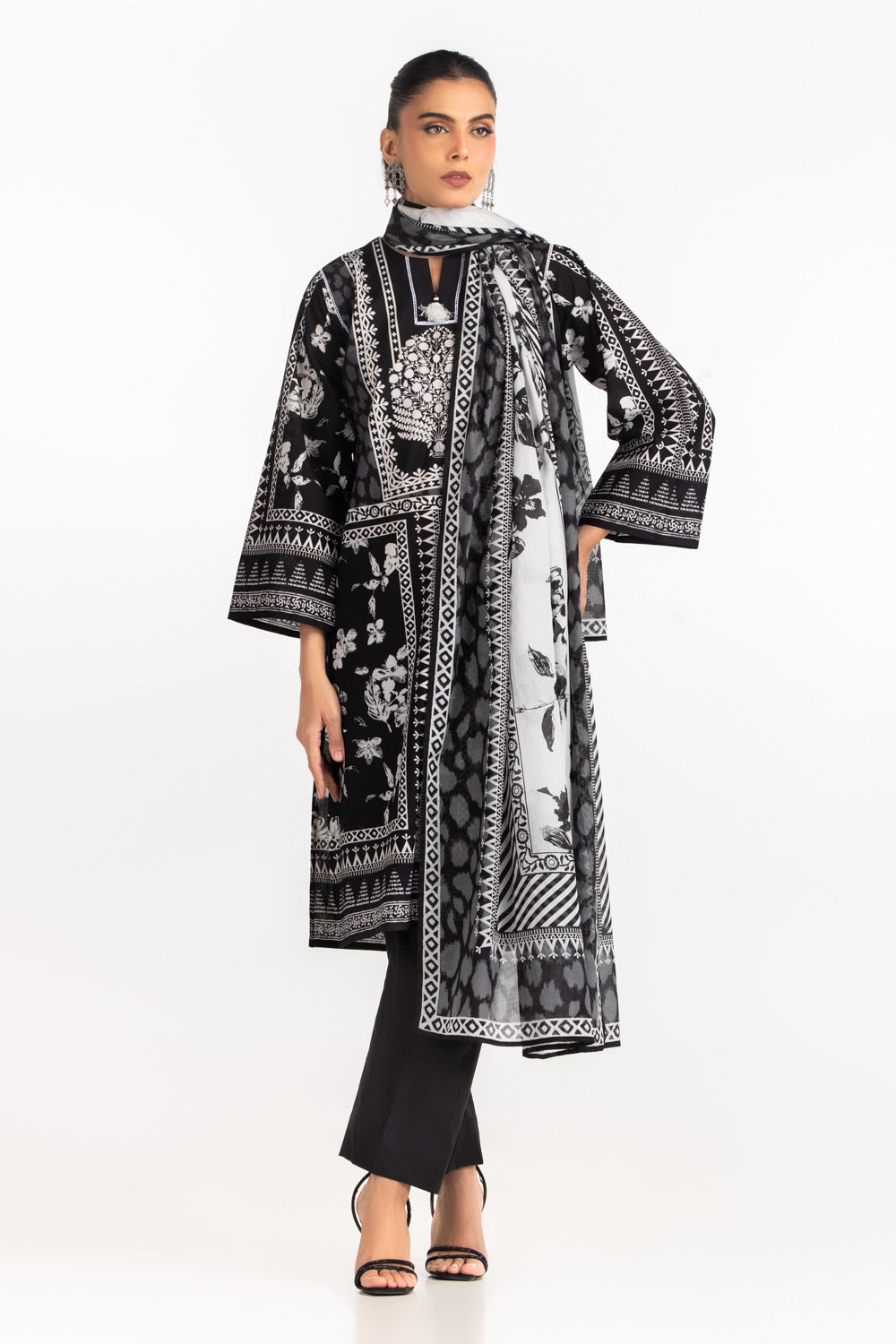 3PC Printed Lawn Suit
