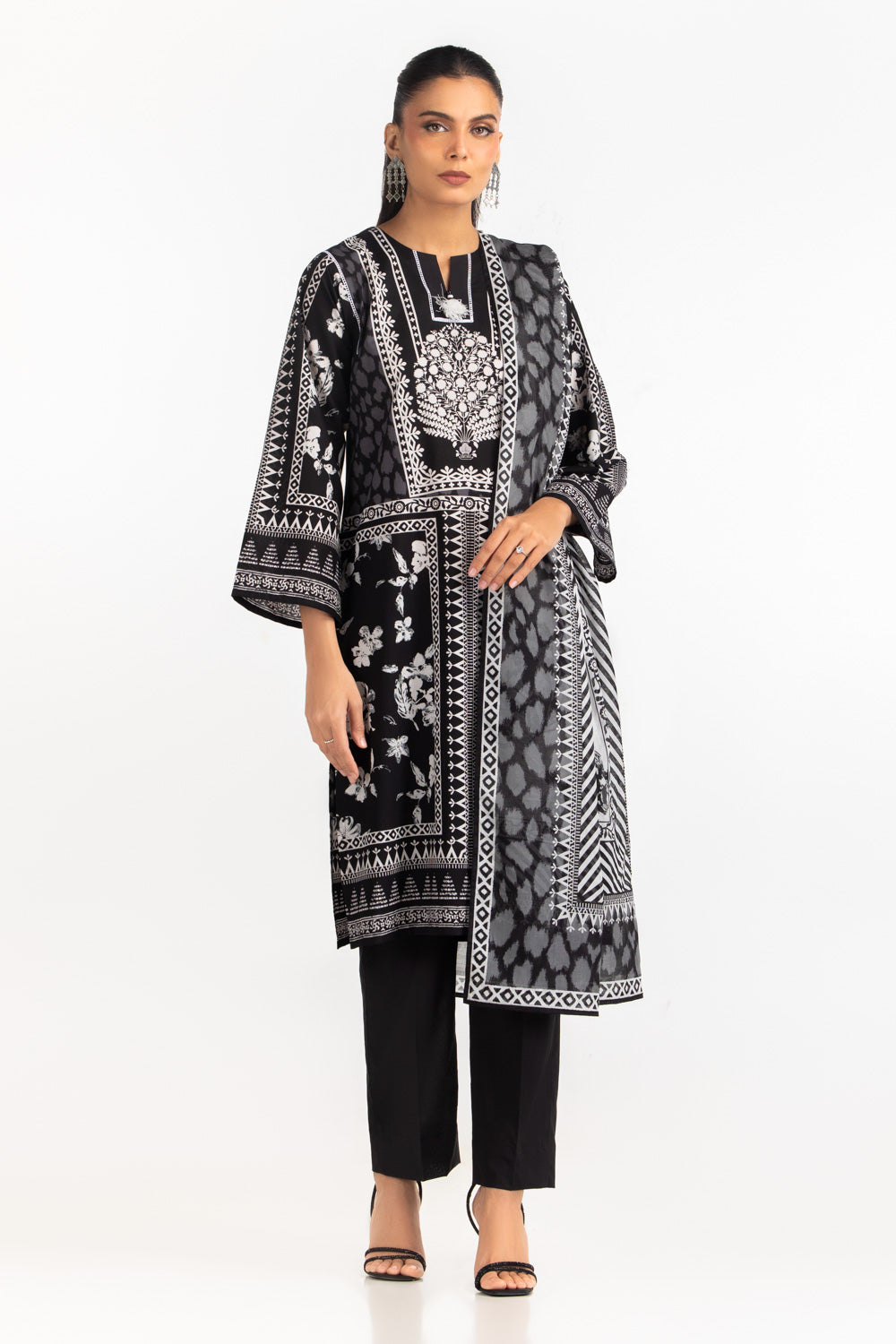 3PC Printed Lawn Suit