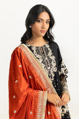 3PC Rawsilk Embroidered Suit
