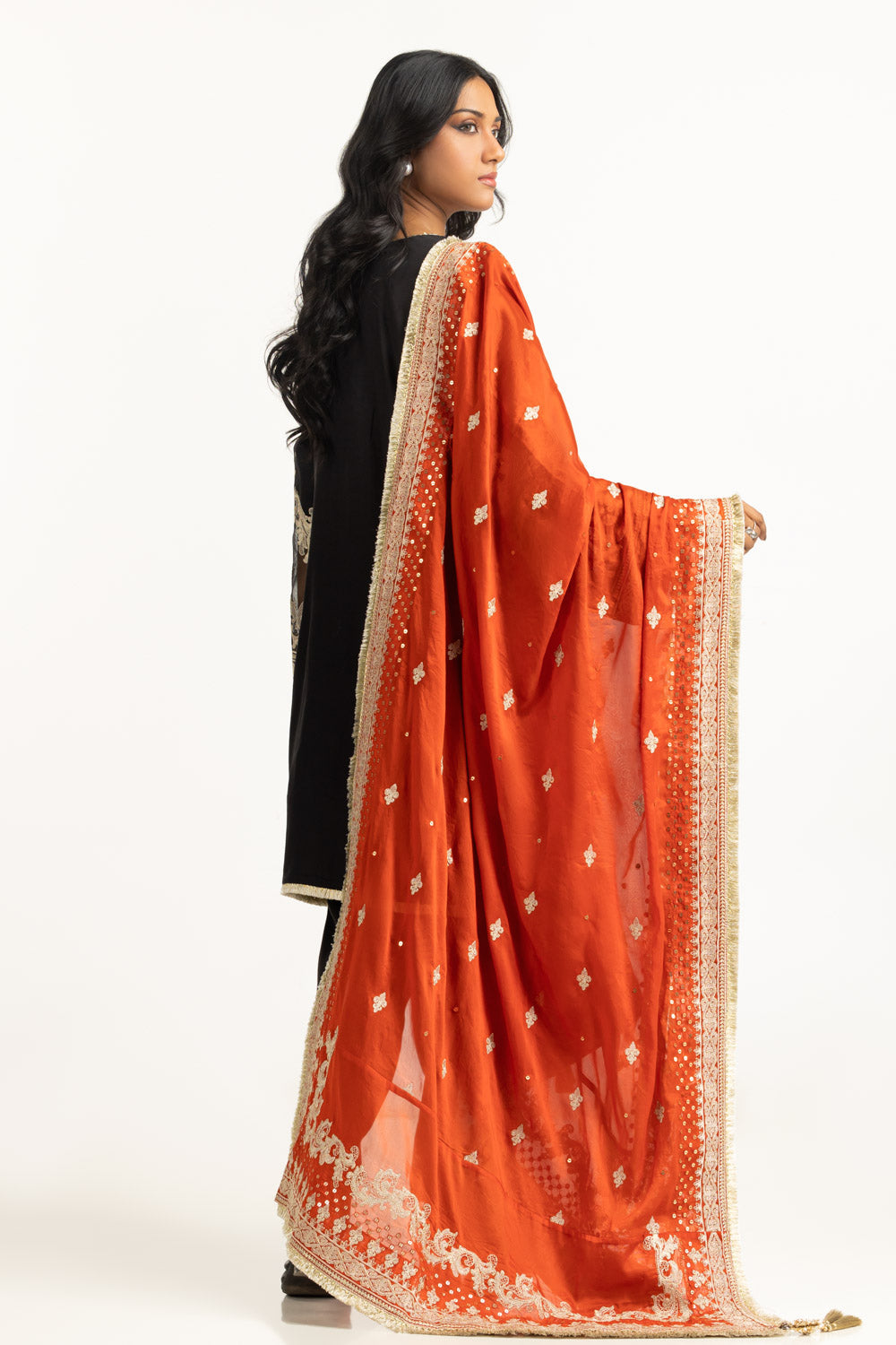 3PC Rawsilk Embroidered Suit