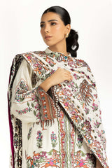 3PC Rawsilk Embroidered Suit
