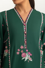 3PC Viscose Rawsilk Embroidered Suit