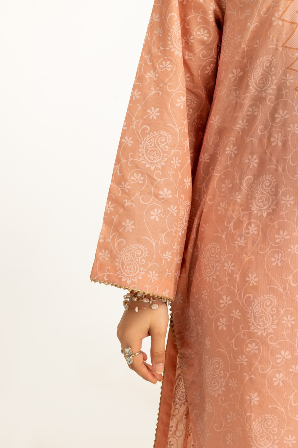 3PC Lawn Lacquer Printed Suit