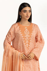 3PC Lawn Lacquer Printed Suit