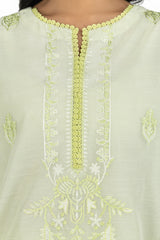 3PC paper-cotton Embroidered Suit