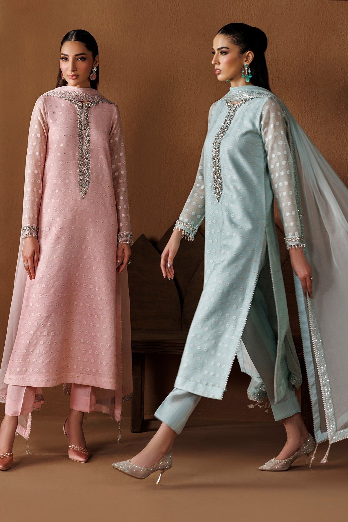 EMBROIDERED COTTON NET PR-1286