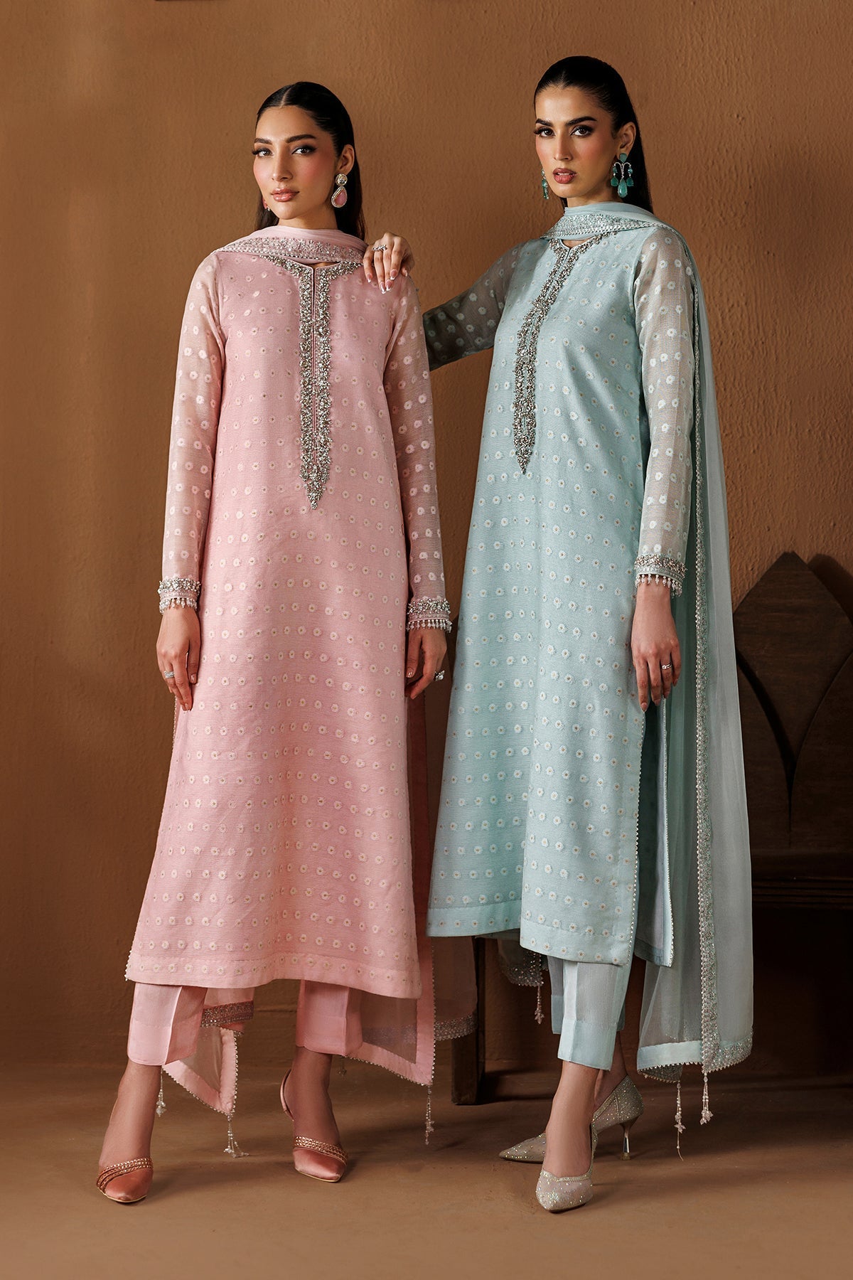 EMBROIDERED COTTON NET PR-1286