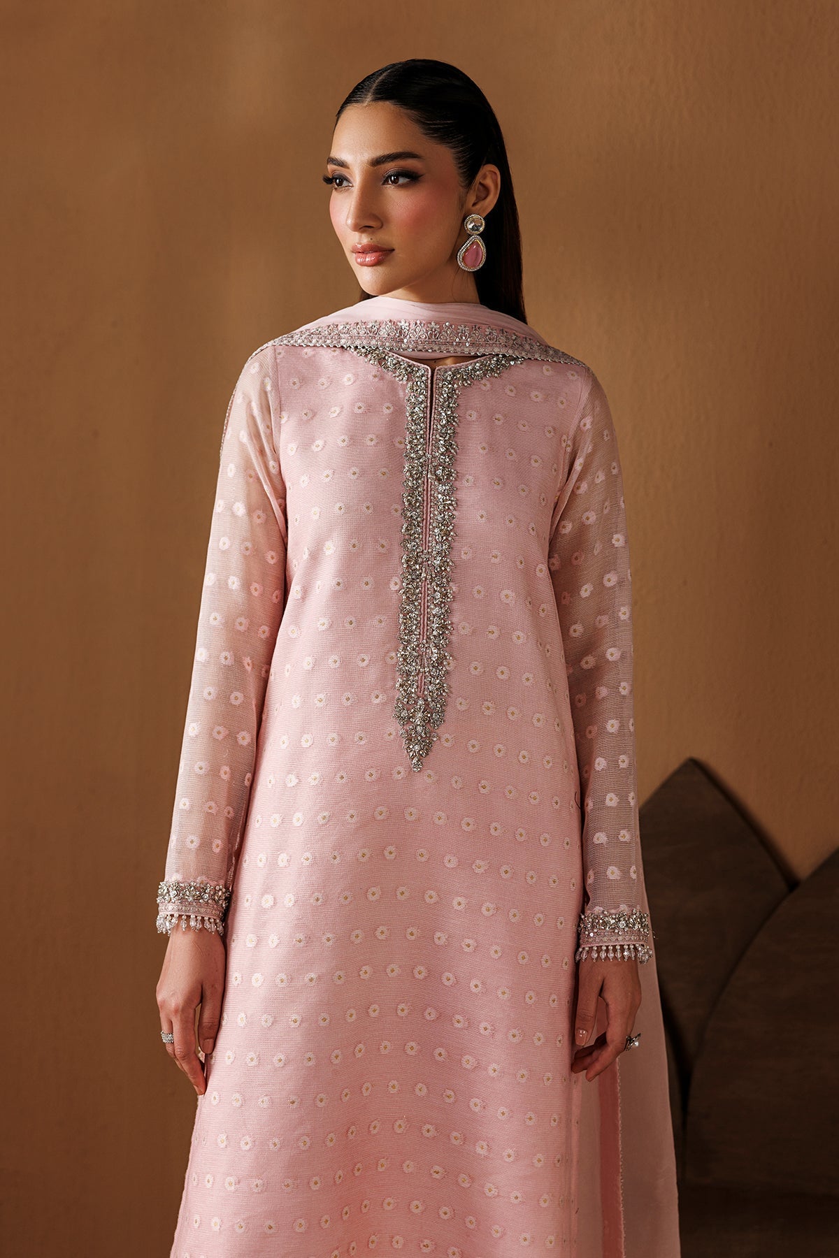 EMBROIDERED COTTON NET PR-1286