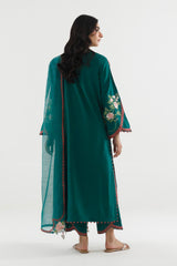 Stitched Embroidered Lawn Suit