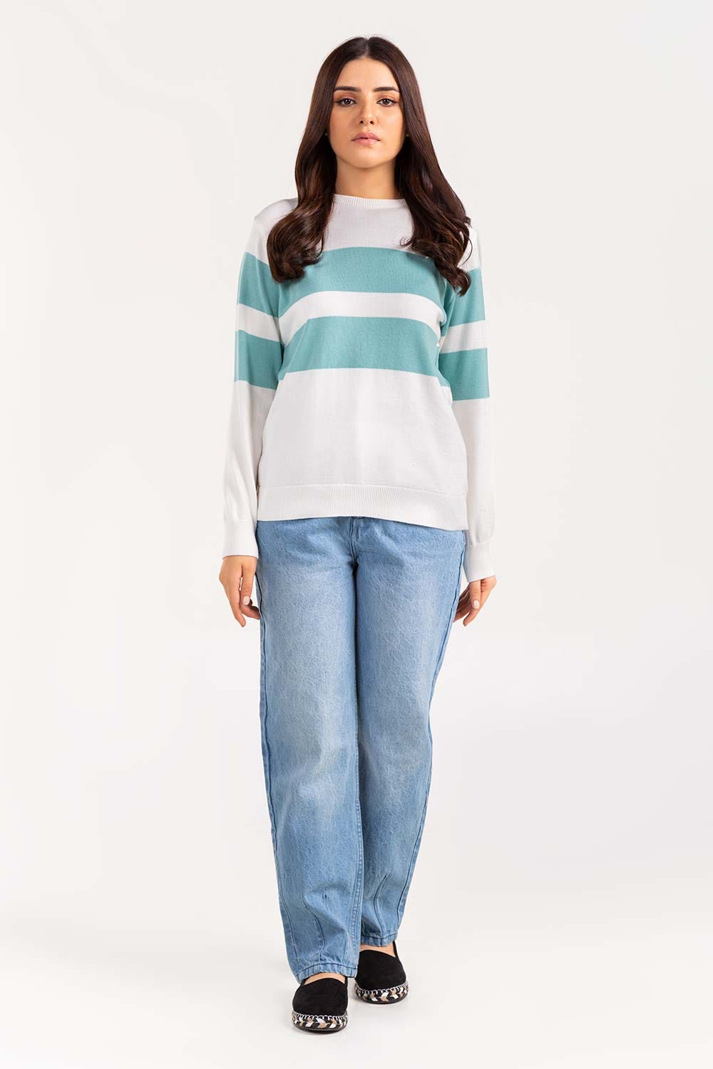 Cotton Crew Neck Pull Over Sweater
