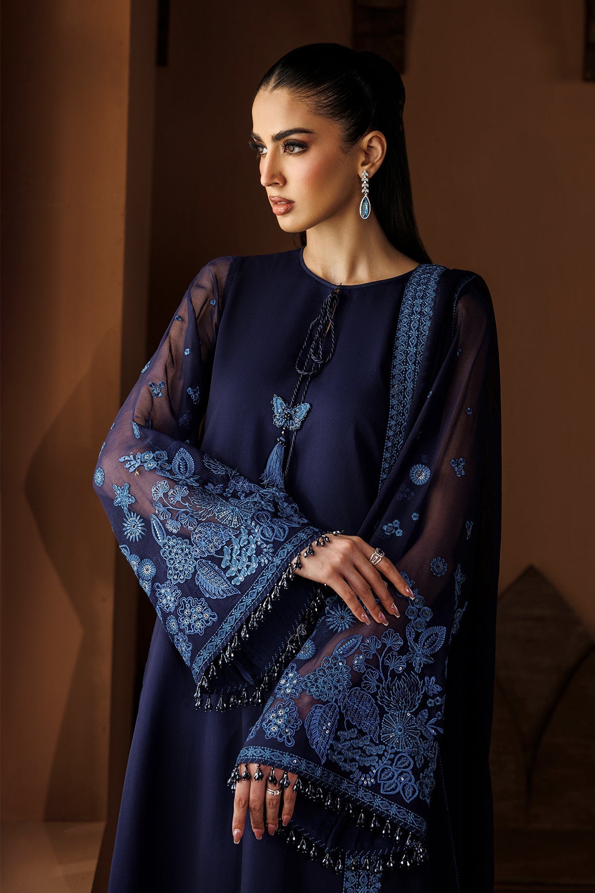 EMBROIDERED CHIFFON PR-1287