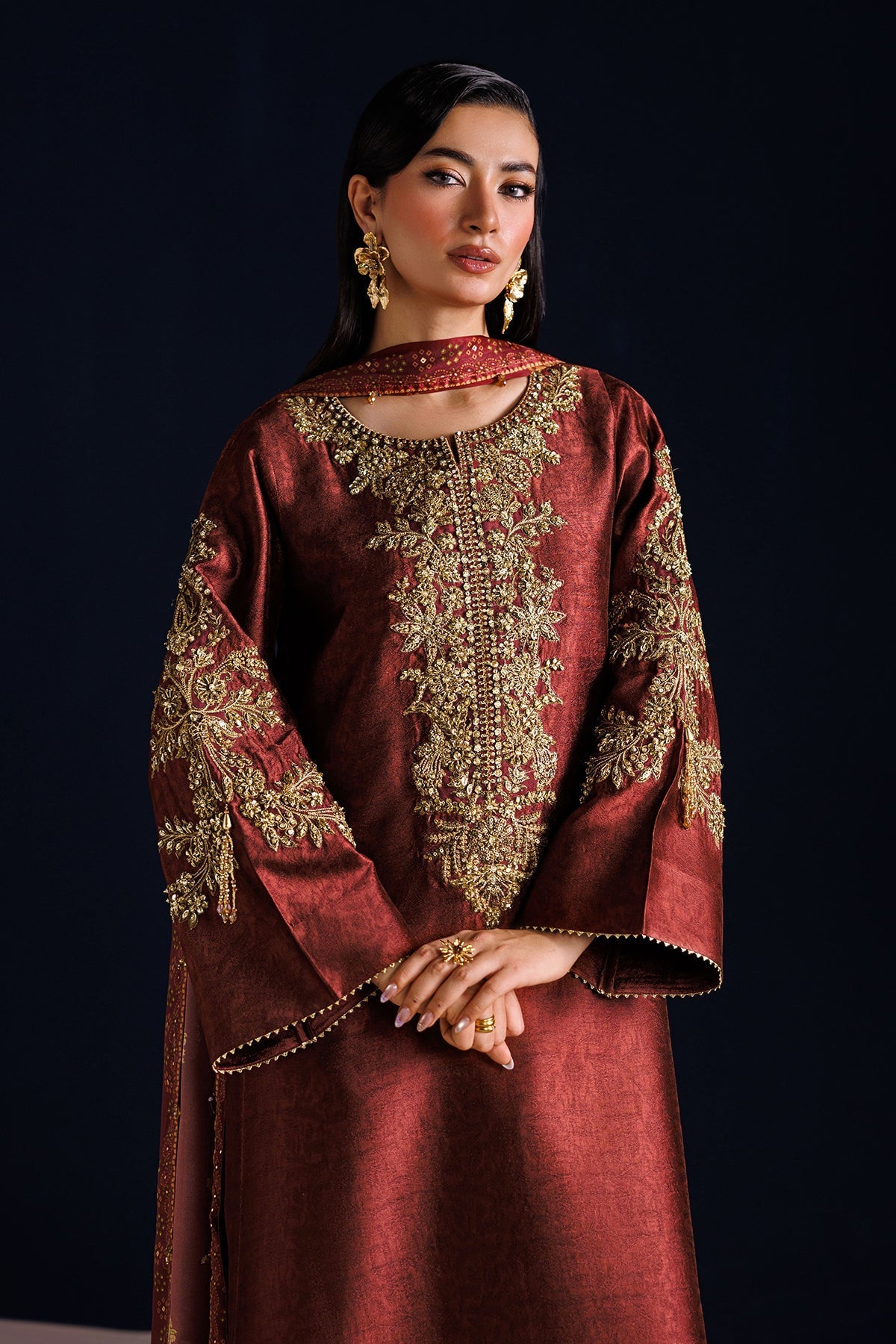 EMBROIDERED SHEESHA SILK PR-1313