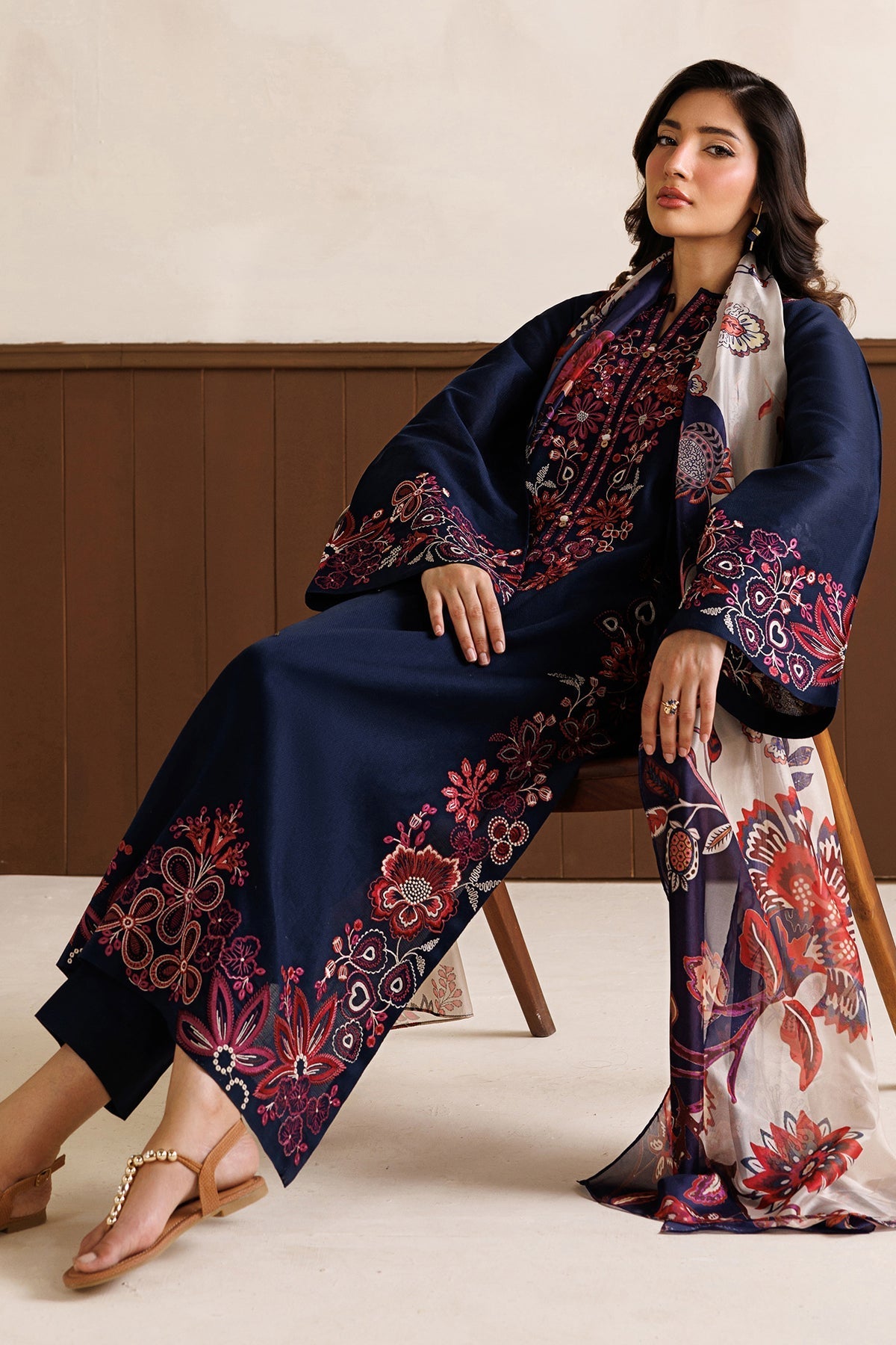 EMBROIDERED DOBBY LAWN PR-1337