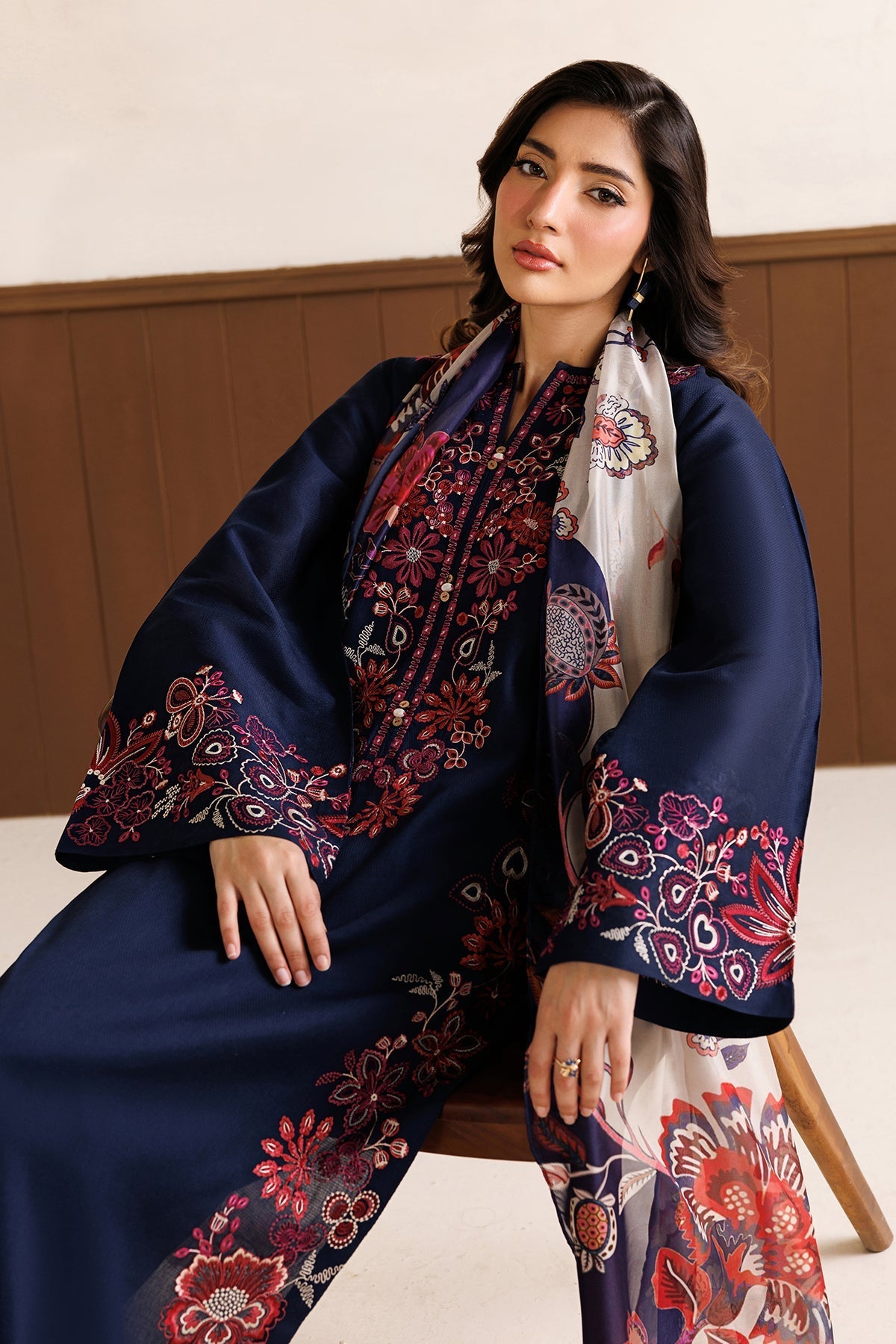 EMBROIDERED DOBBY LAWN PR-1337