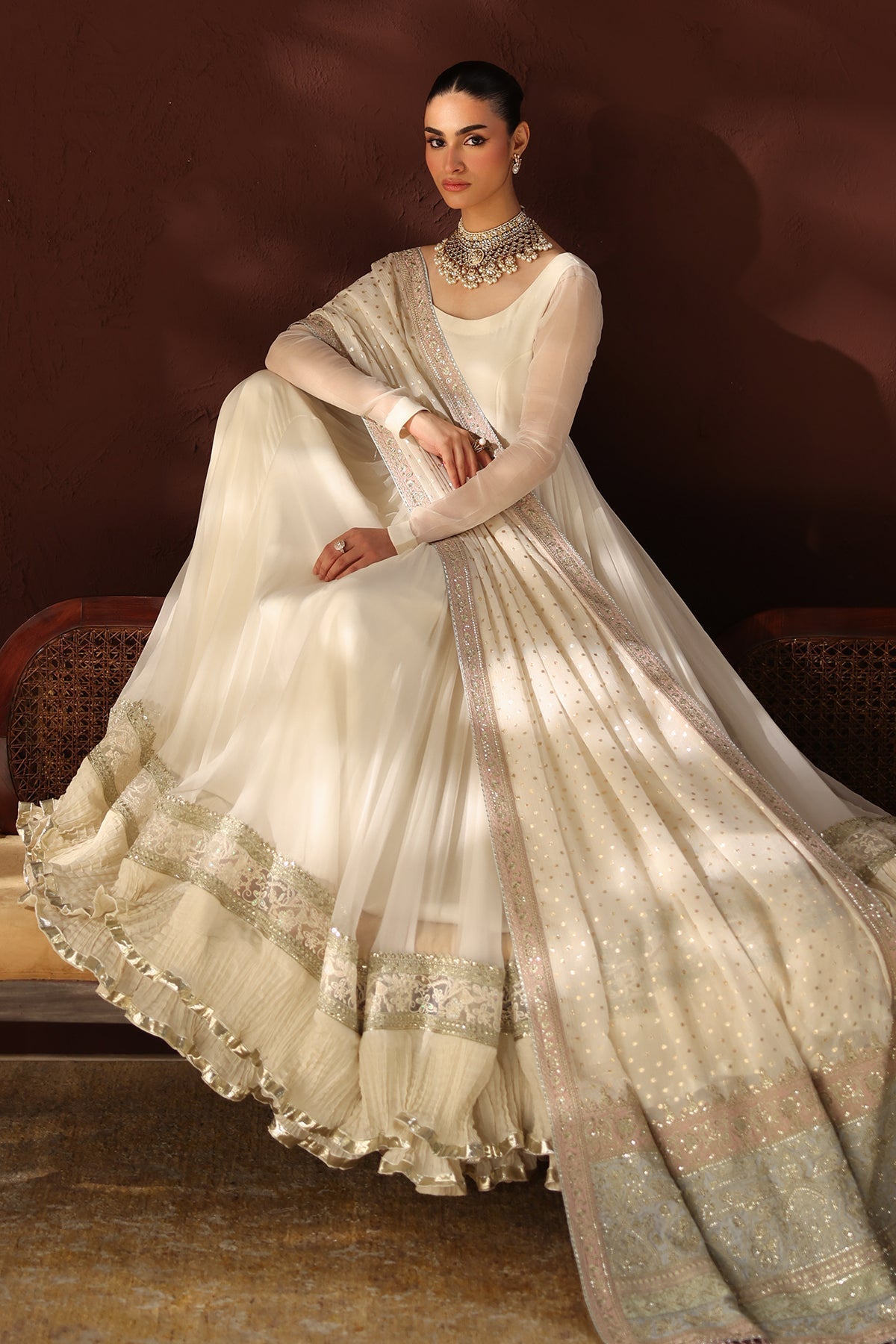 EMBROIDERED CHIFFON PR-1362