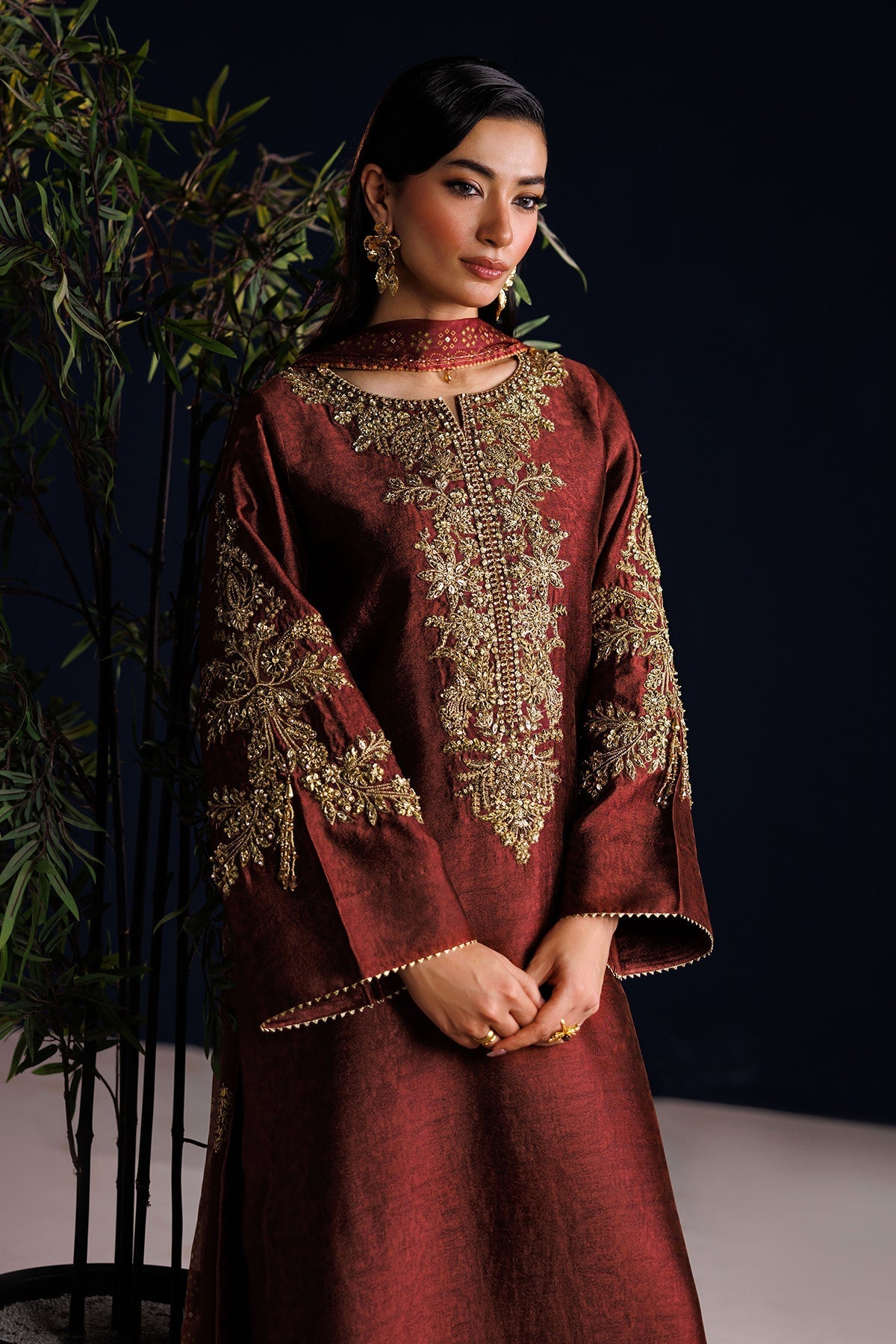 EMBROIDERED SHEESHA SILK PR-1313