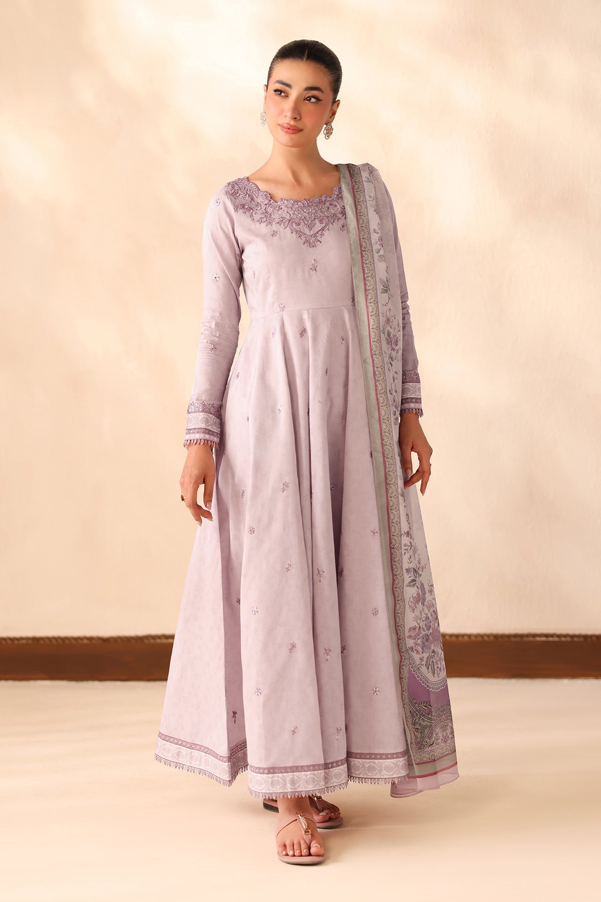 EMBROIDERED JACQUARD LAWN PR-1352