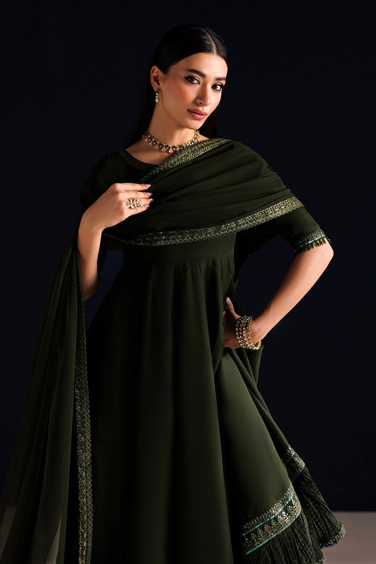 EMBROIDERED CHIFFON PR-1316