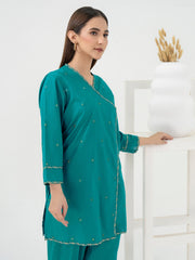 2 Piece Cambric Suit-Embroidered (Pret)