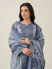 3 Piece Khaddar Suit-Embroidered (Pret)