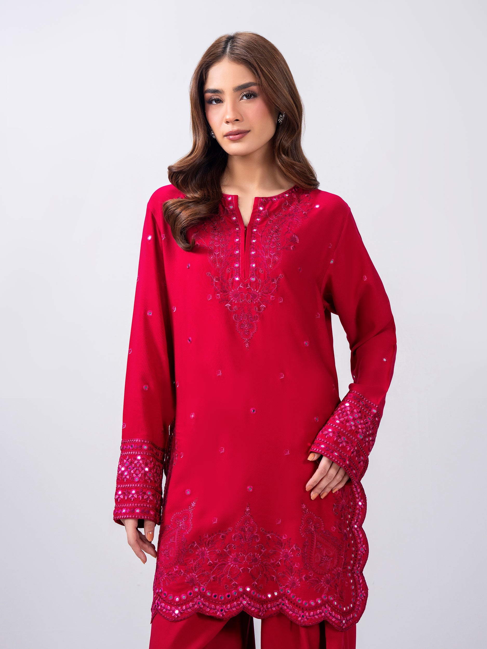 2 Piece Stone Suit- Embroidered (Pret)