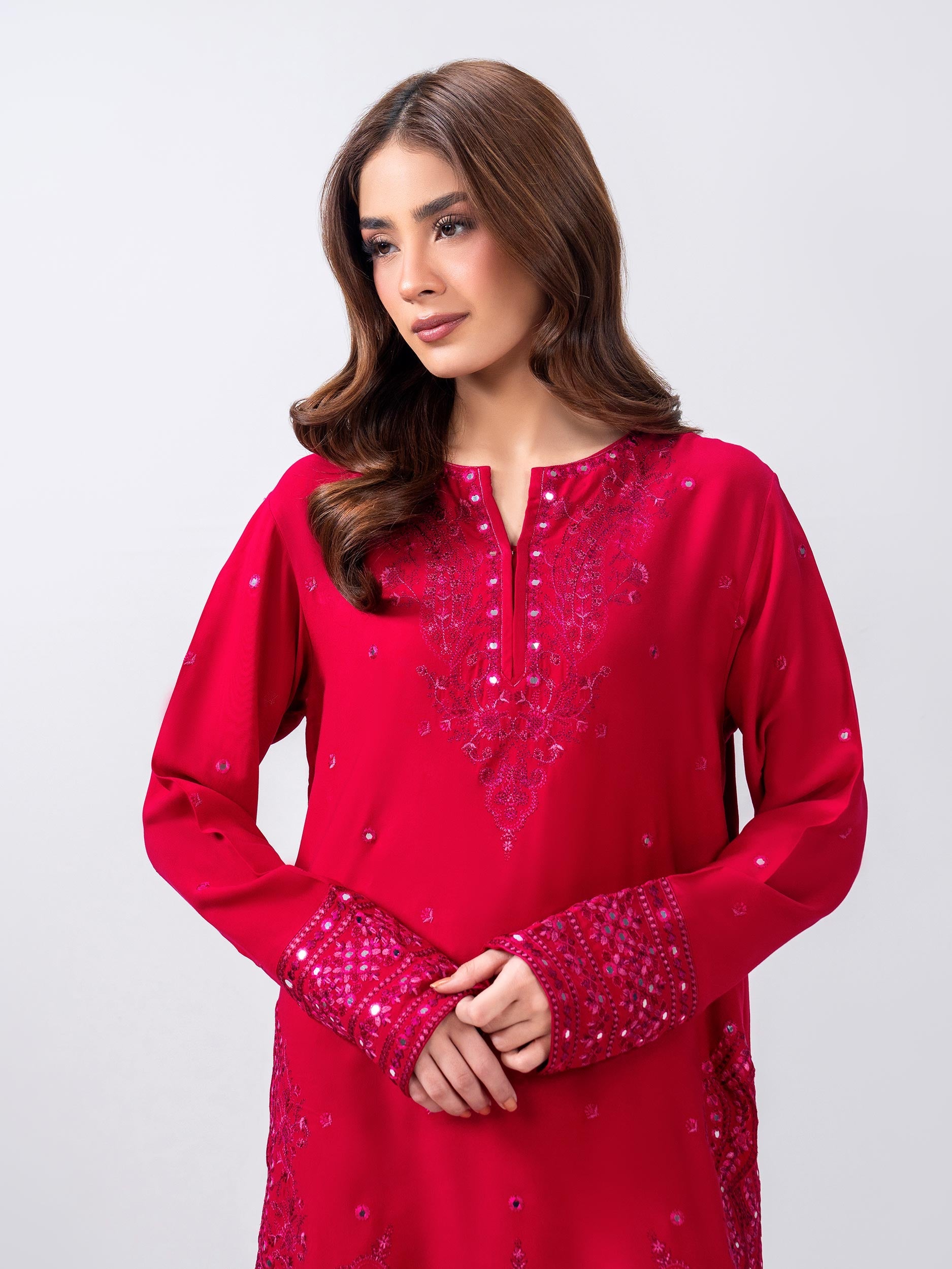 2 Piece Stone Suit- Embroidered (Pret)