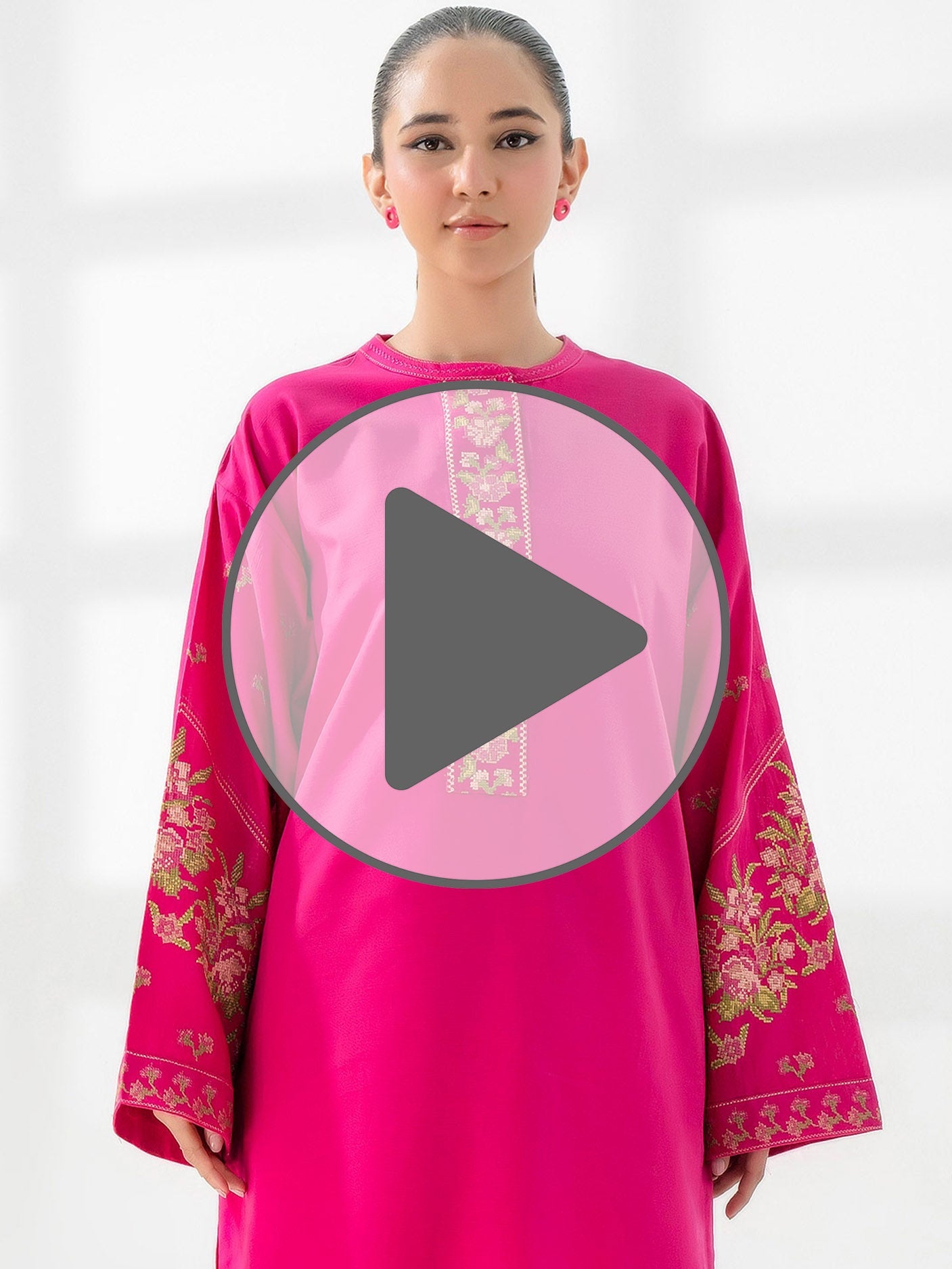 2 Piece Khaddar Suit-Embroidered (Pret)