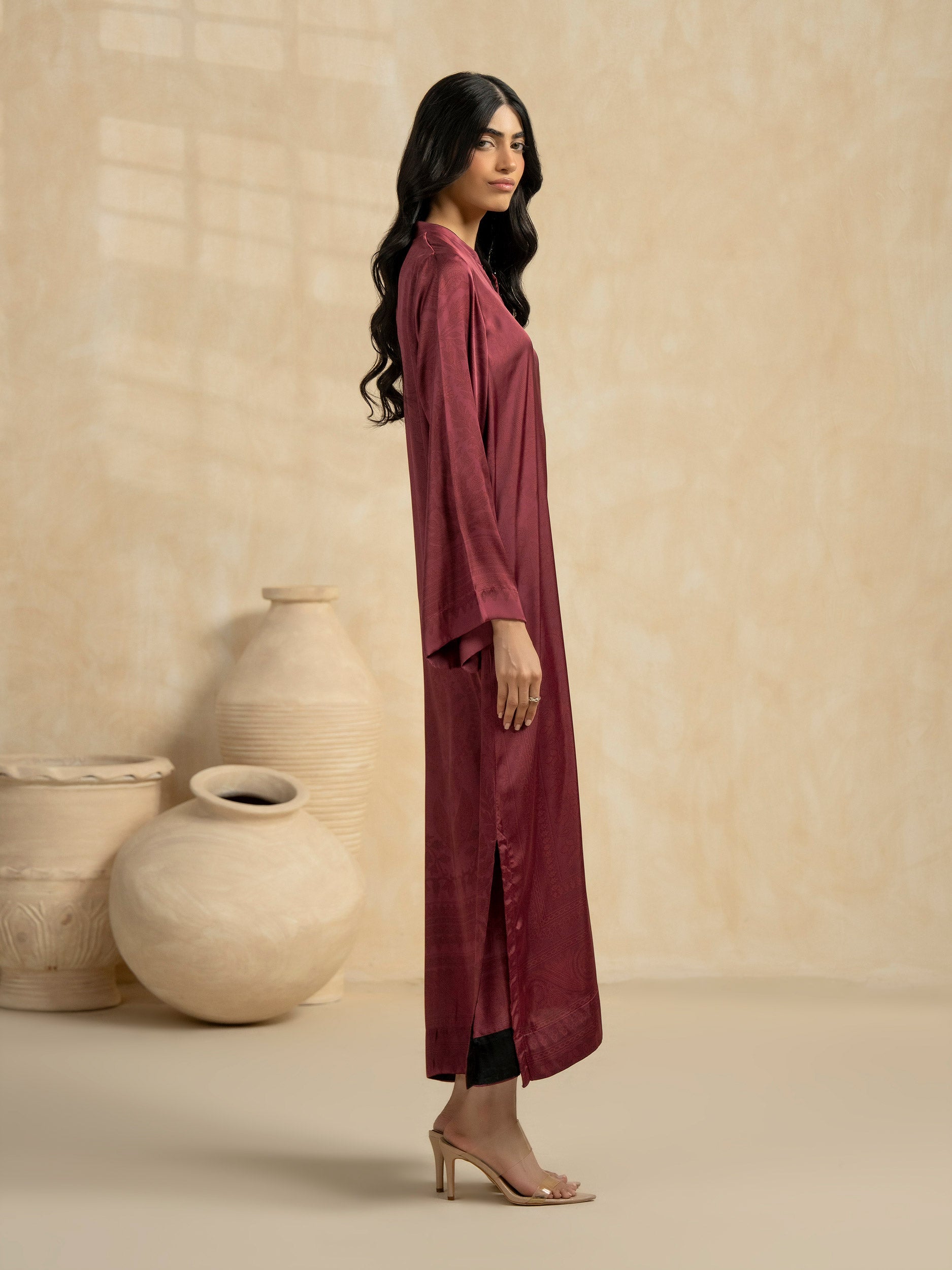 Silk Shirt-Printed (Pret)