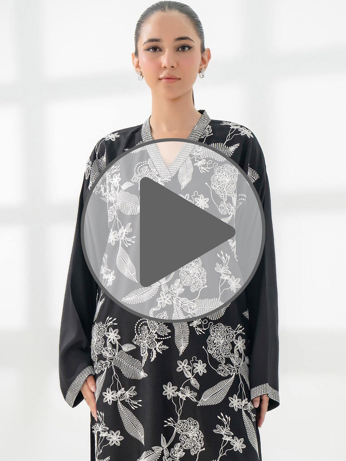 2 Piece Crepe Suit-Embroidered (Pret)