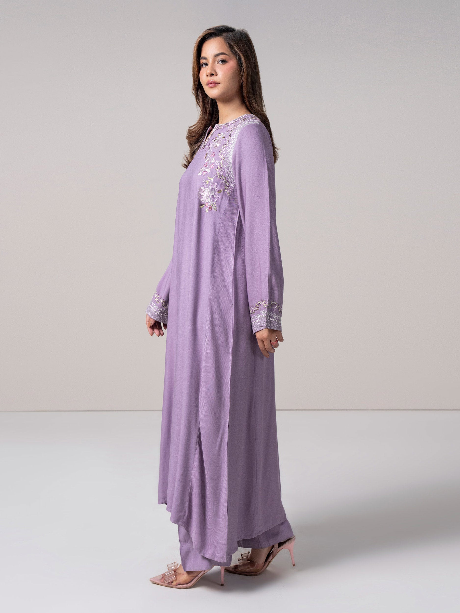 2 Piece Marina Suit- Embroidered (Pret)