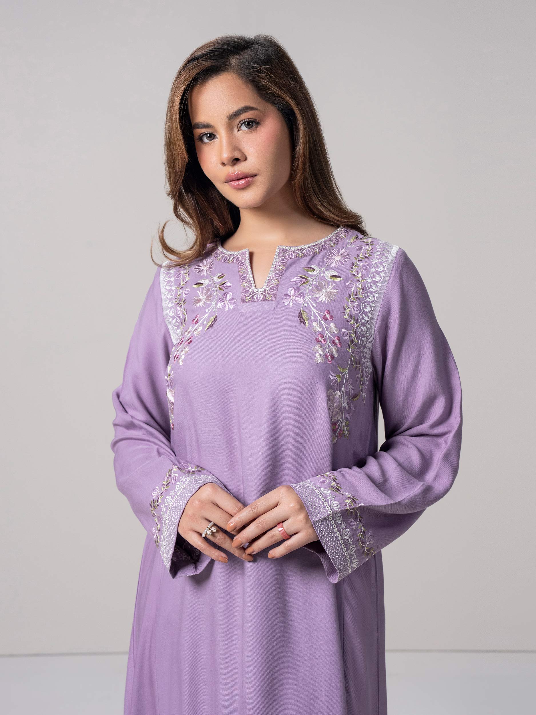 2 Piece Marina Suit- Embroidered (Pret)