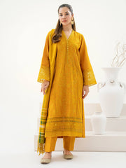 3 Piece Khaddar Suit-Embroidered (Pret)