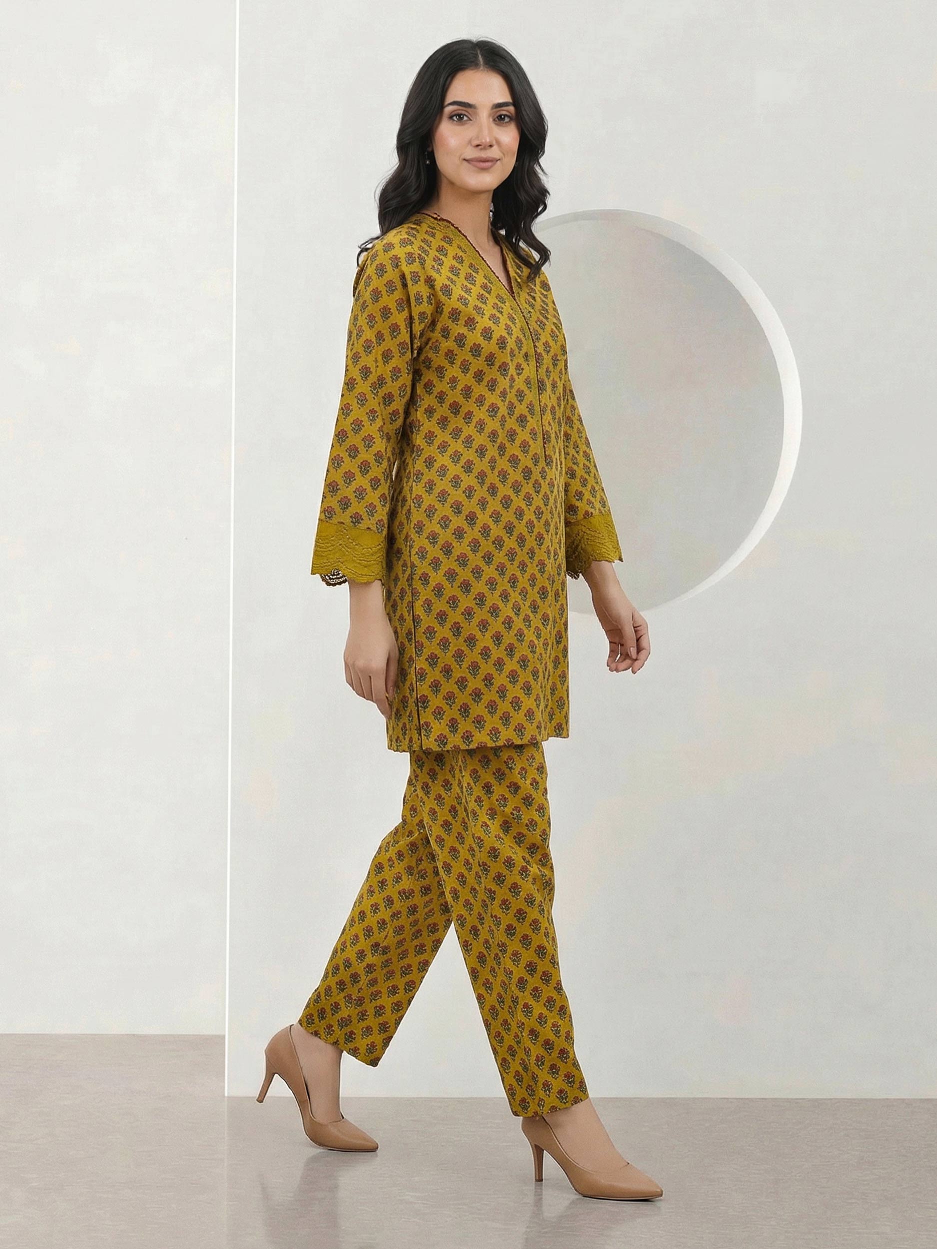 2 Piece Lawn Suit- Embroidered (Pret)