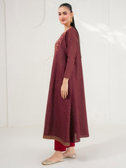 Khaddar Frock-Embroidered (Pret)