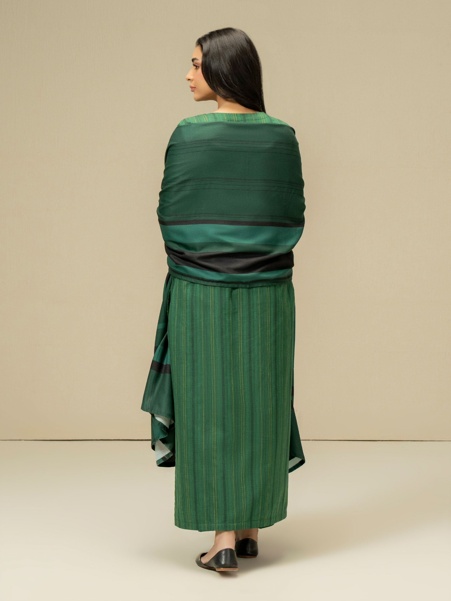 3 Piece Yarn Dyed Suit-Embroidered (Pret)