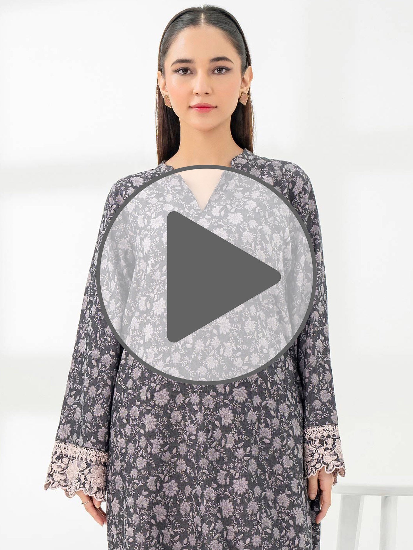 2 Piece Jacquard Suit-Embroidered (Pret)
