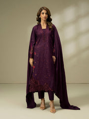 3 Piece Khaddar Suit-Embroidered (Pret)
