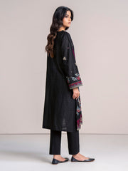 2-Piece Self Jacquard Suit-Embroidered (Pret)
