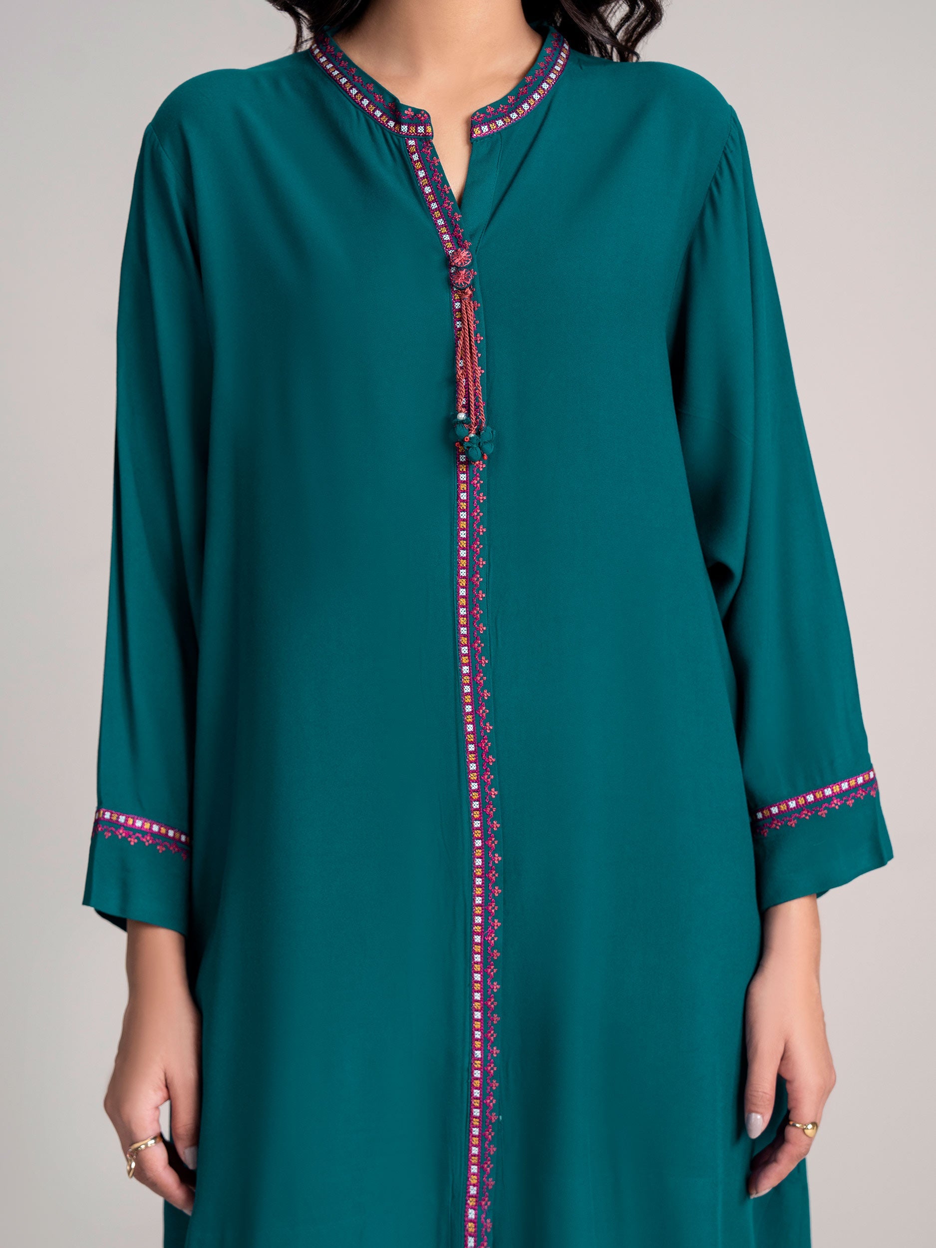 2 Piece Stone Suit- Embroidered (Pret)