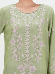 3 Piece Jacquard Yarn Dyed Suit- Embroidered (Pret)